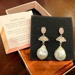 Wander and Lust - Freshwater Pearl Statement Earrings